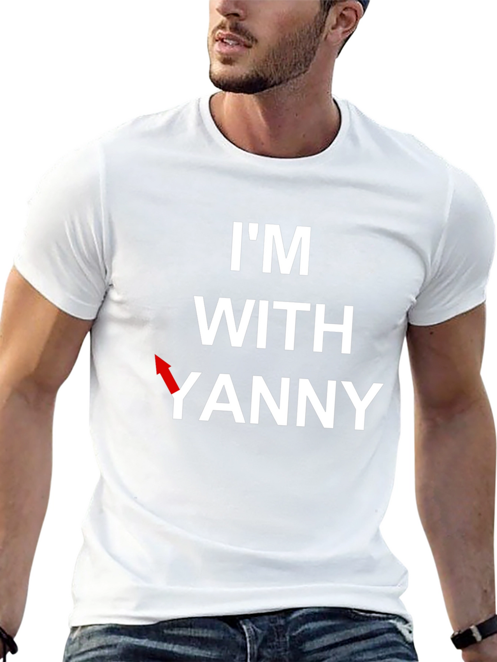 Im With Yanny T-Shirt - Funny Audio Illusion Tee