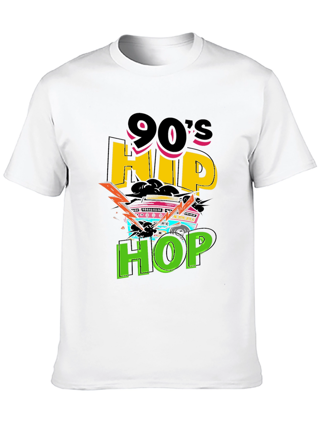 90s Hip Hop Graphic Tee - Retro Style T-Shirt