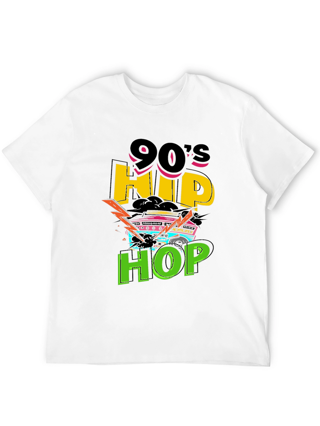 90s Hip Hop Graphic Tee - Retro Style T-Shirt