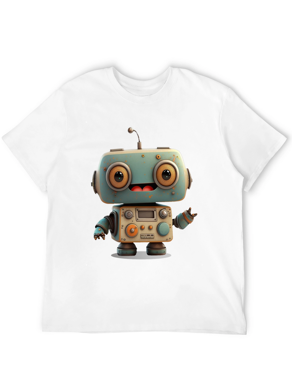 Robot Graphic Tee - Unique Design