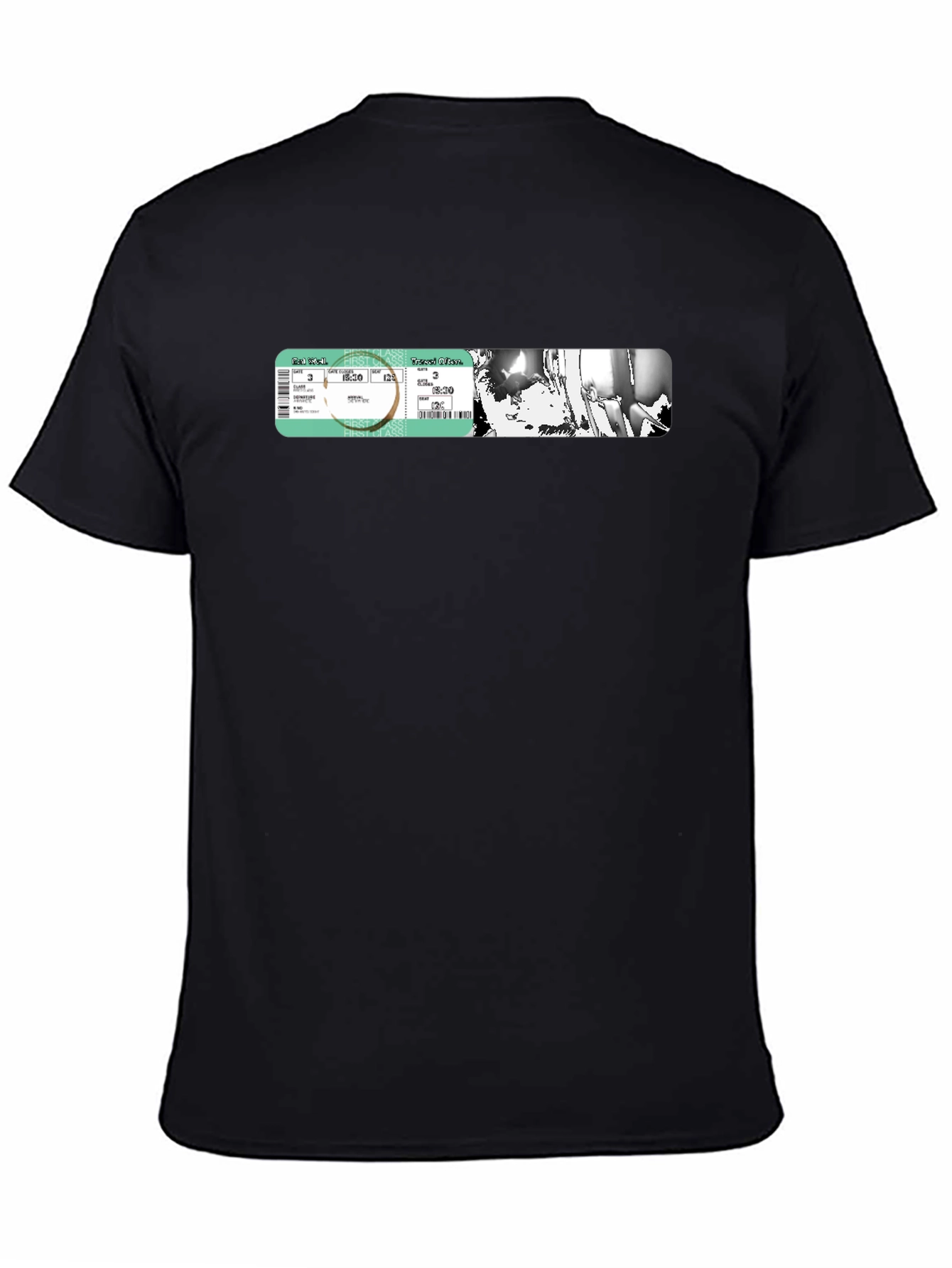 Concert Ticket Graphic Tee - Black