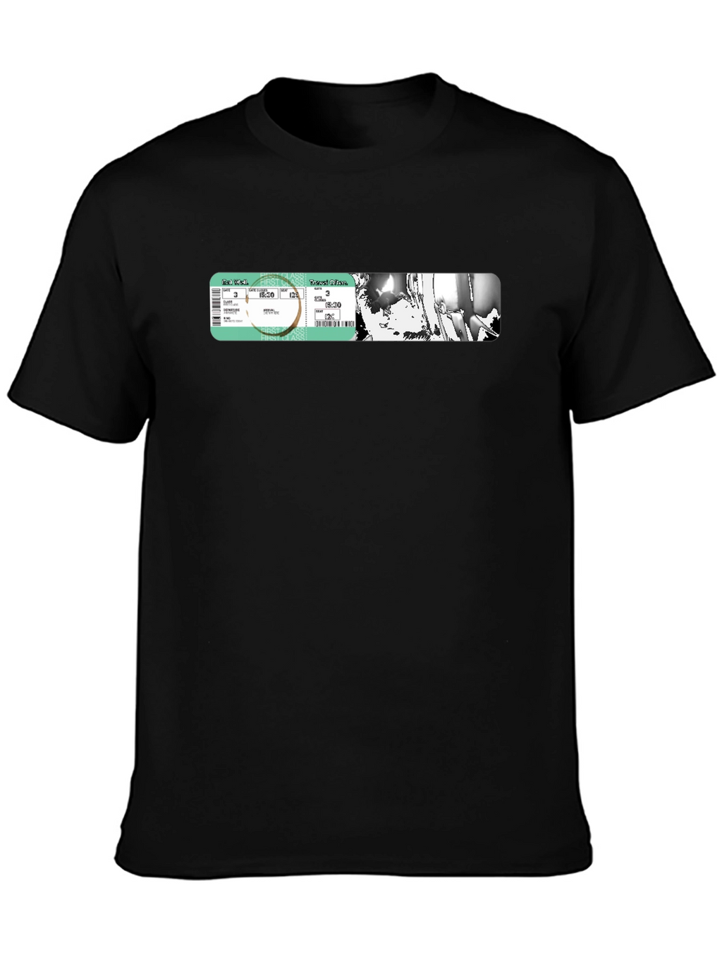 Concert Ticket Graphic Tee - Black