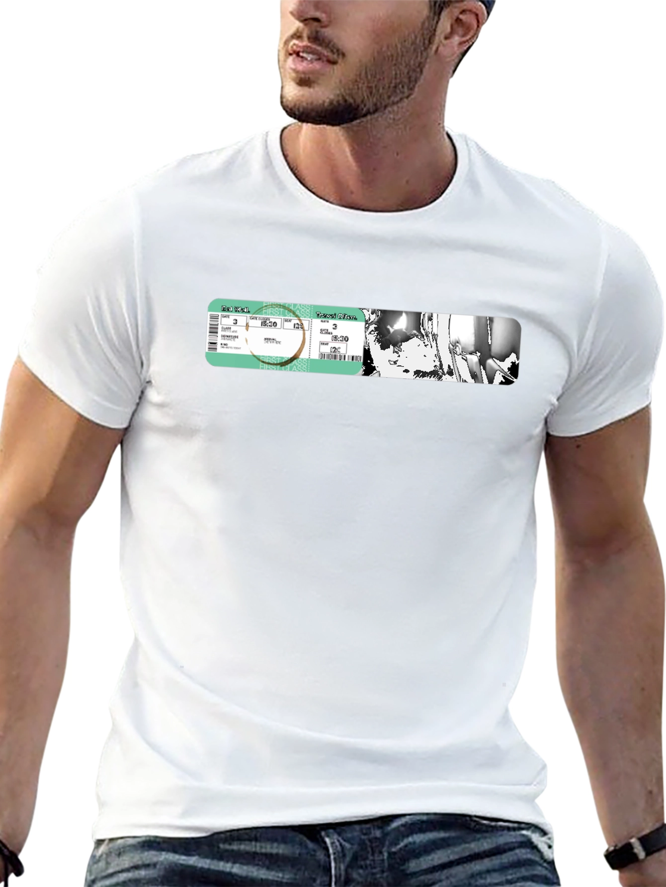 Concert Ticket Graphic Tee - Black