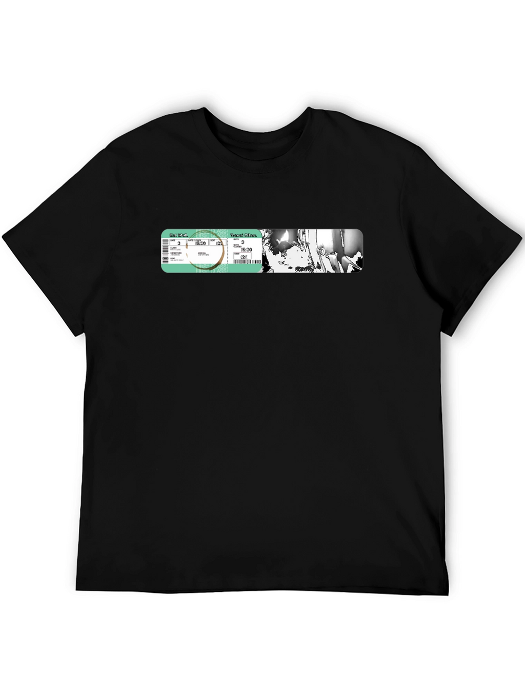 Concert Ticket Graphic Tee - Black