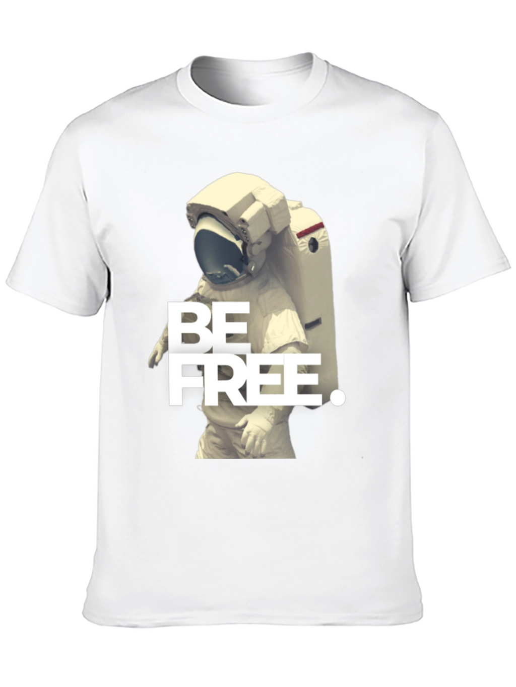 Be Free Astronaut Graphic Black T-Shirt