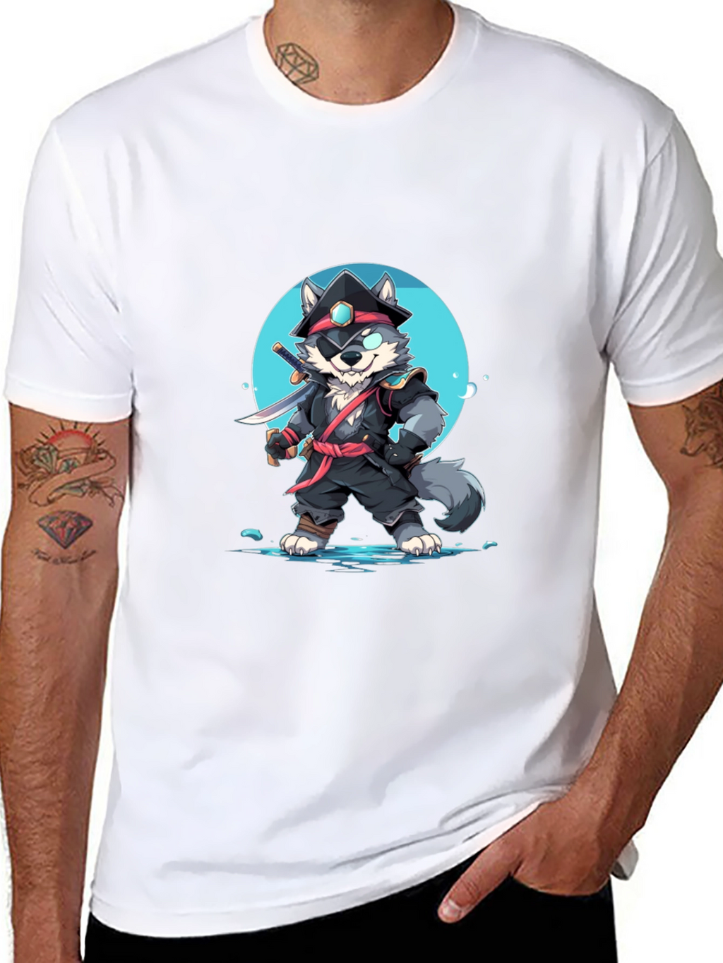 Ninja Wolf Graphic T-Shirt