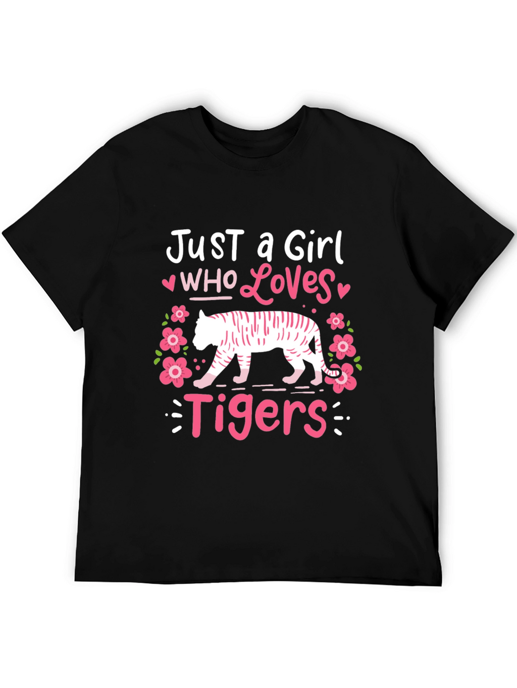 Just a Girl Who Loves Tigers Graphic Tee