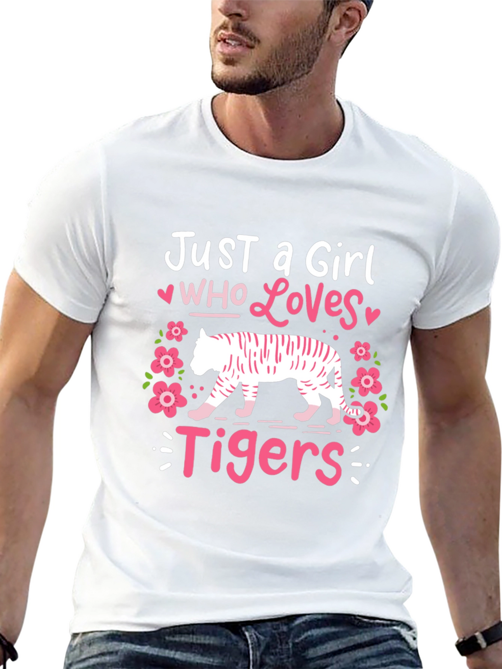 Just a Girl Who Loves Tigers Graphic Tee