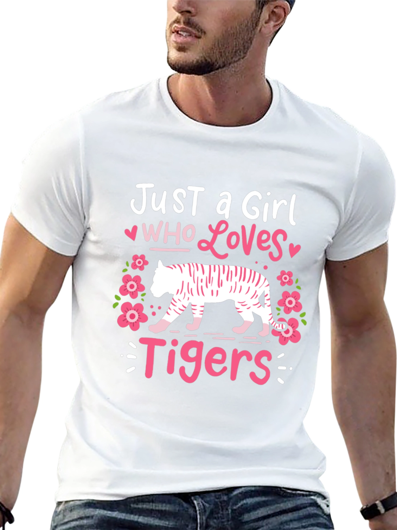 Just a Girl Who Loves Tigers Graphic Tee