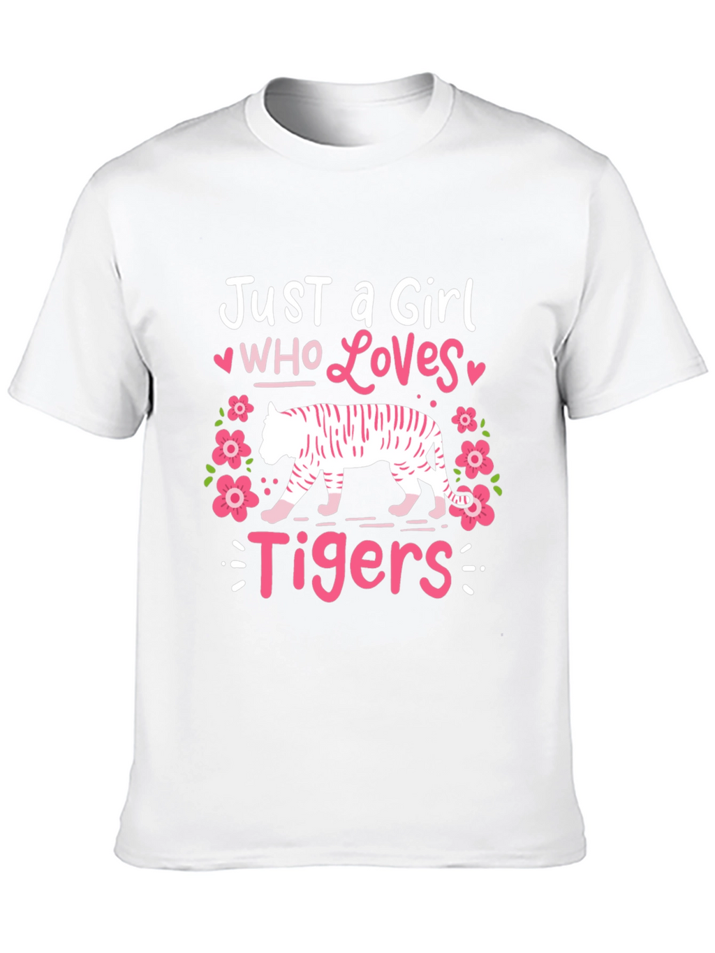 Just a Girl Who Loves Tigers Graphic Tee