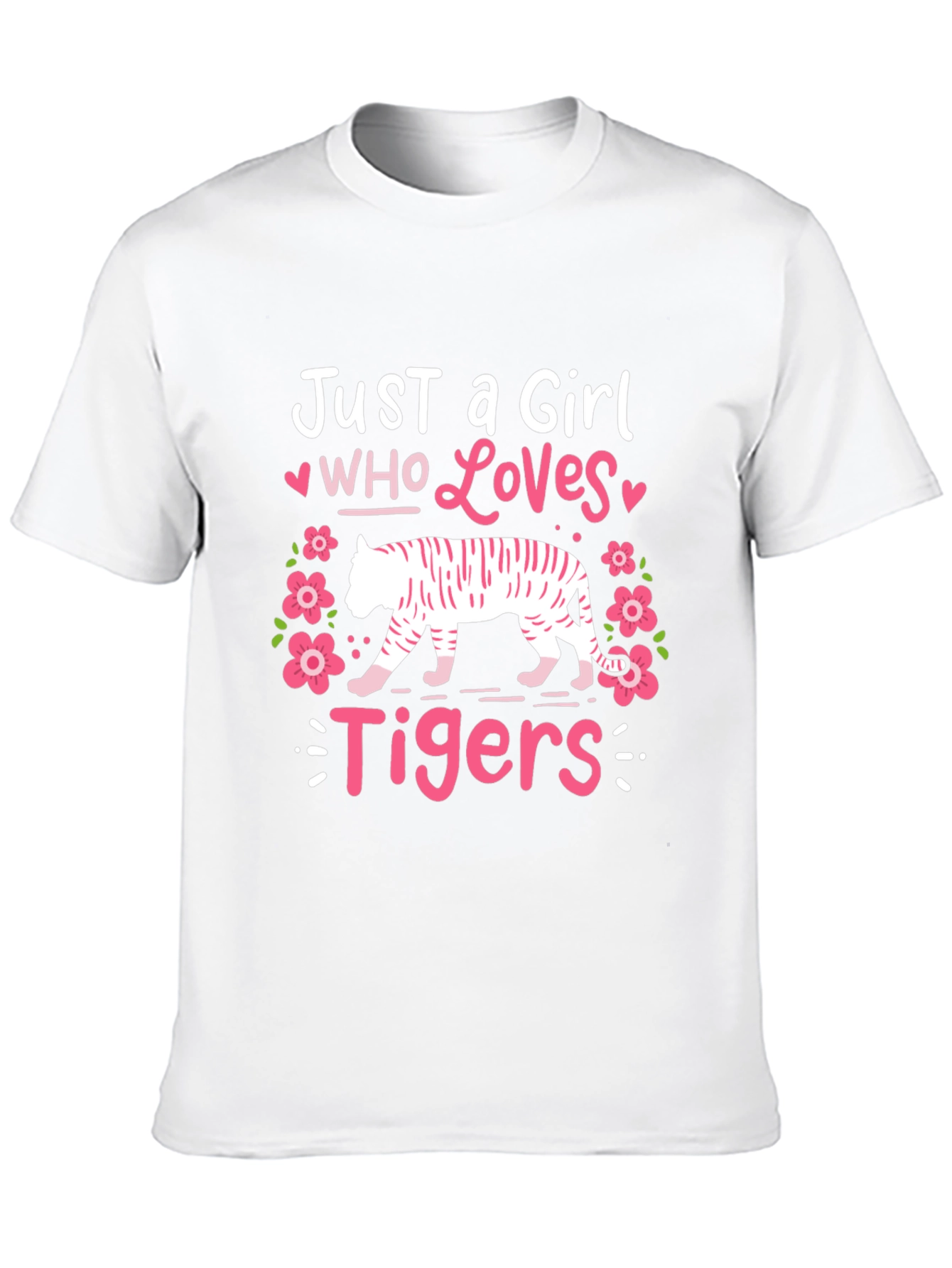 Just a Girl Who Loves Tigers Graphic Tee