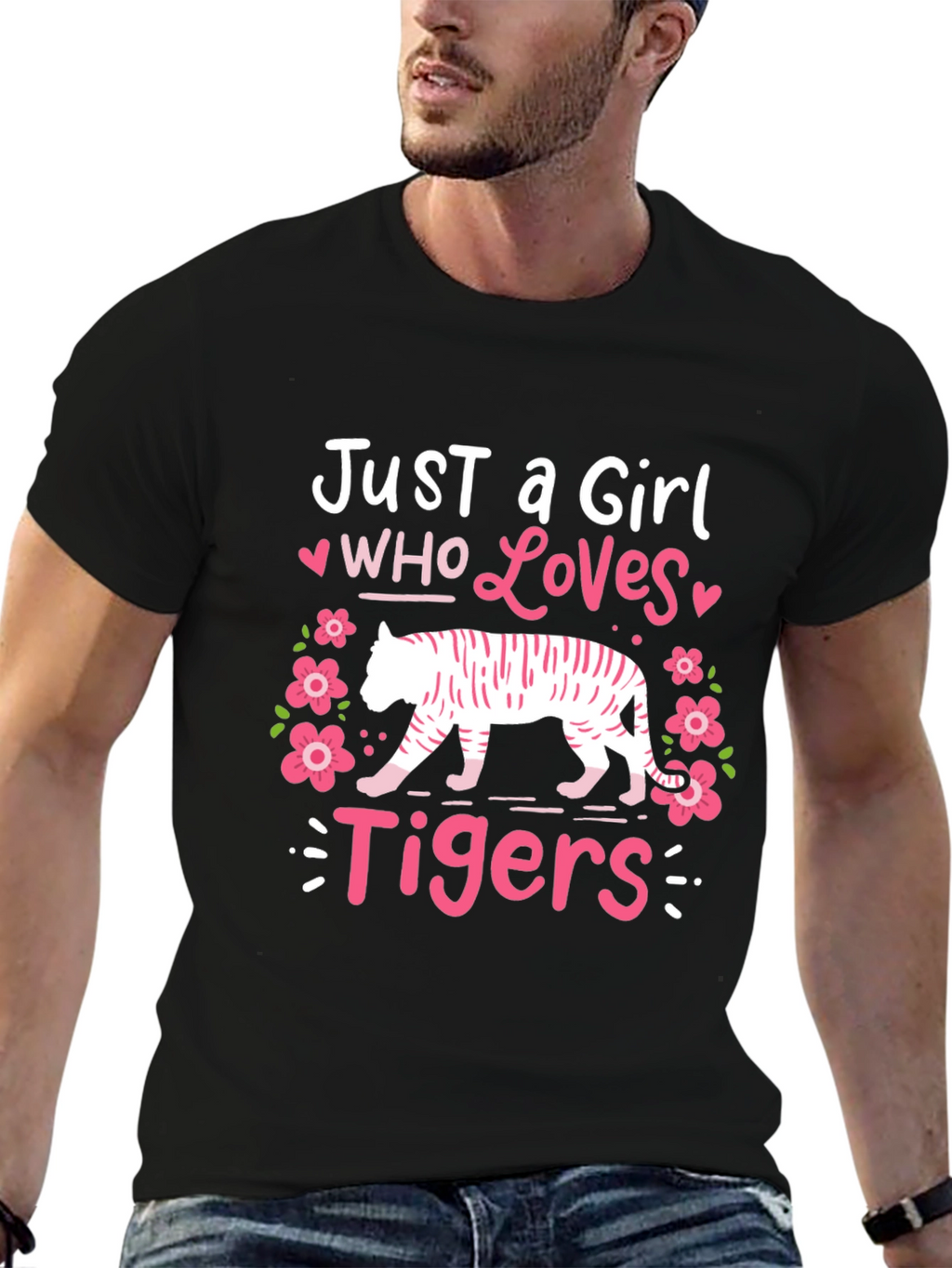 Just a Girl Who Loves Tigers Graphic Tee
