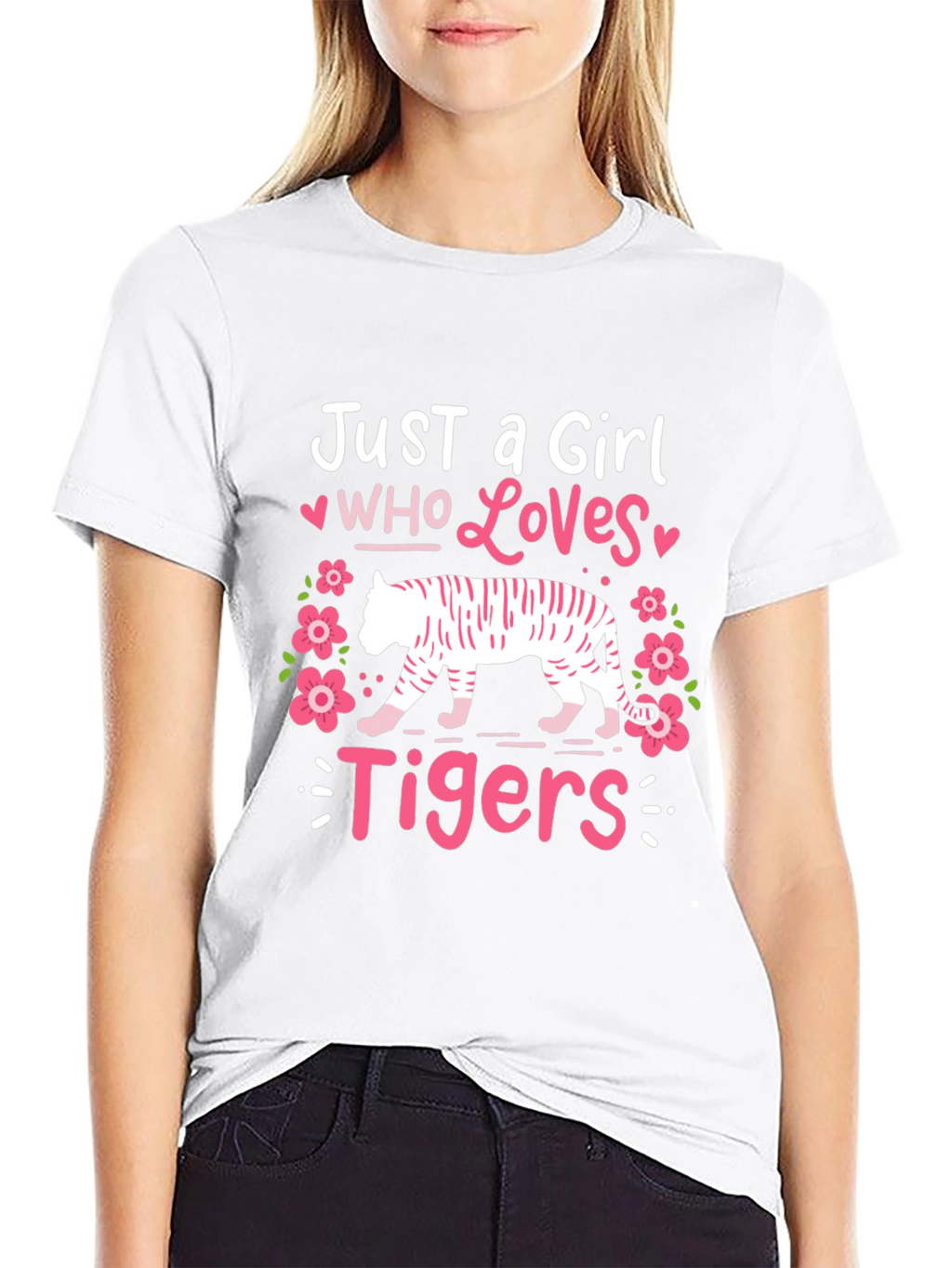 Just a Girl Who Loves Tigers Graphic Tee