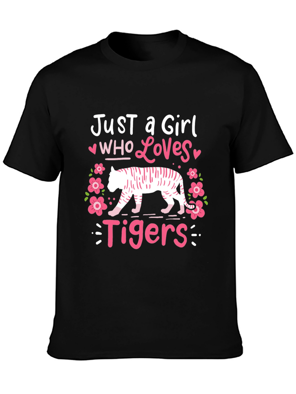 Just a Girl Who Loves Tigers Graphic Tee