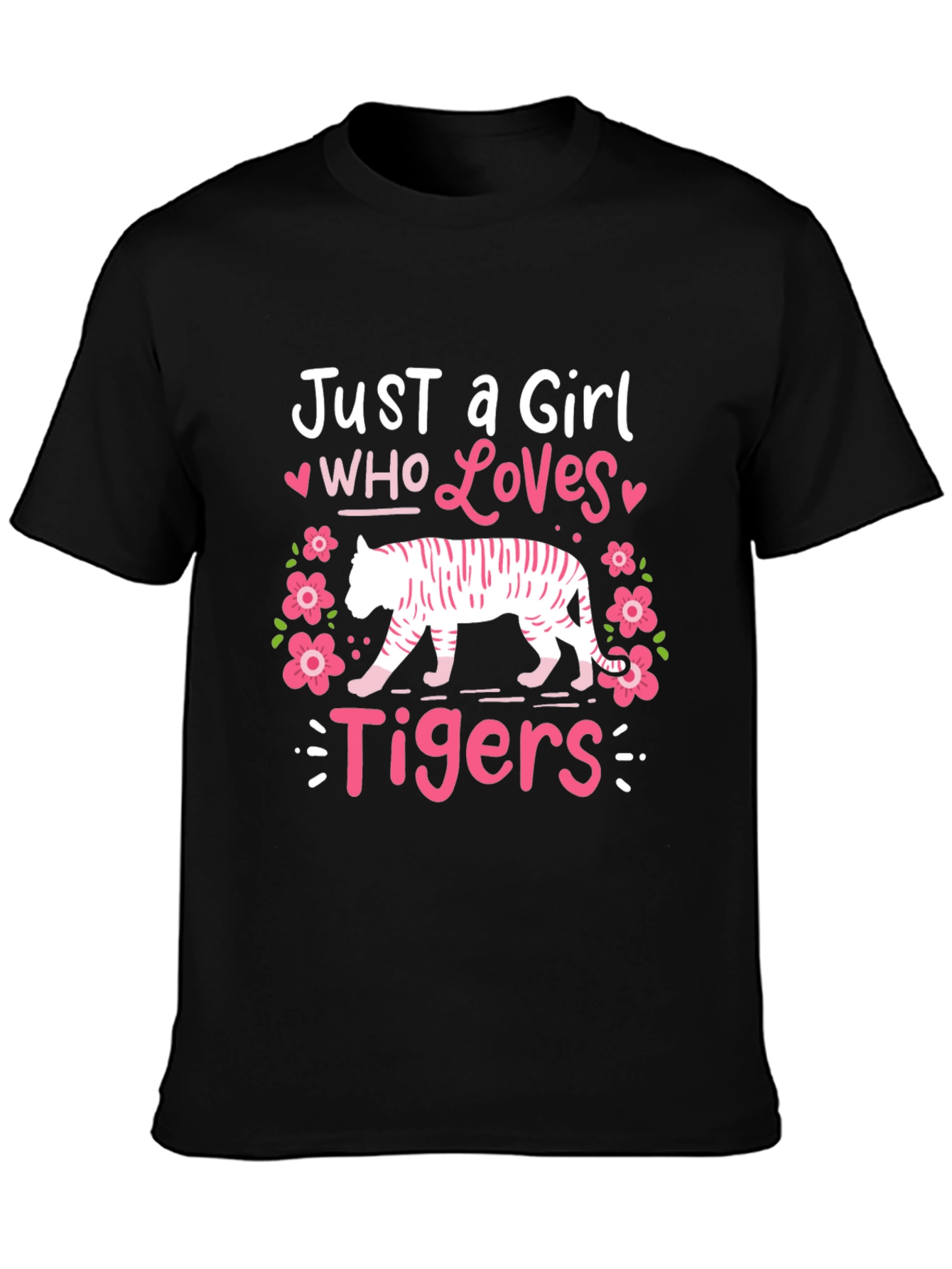 Just a Girl Who Loves Tigers Graphic Tee