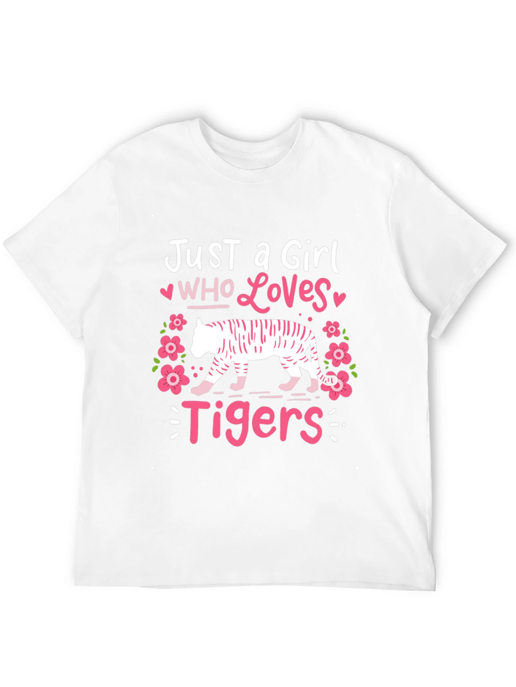 Just a Girl Who Loves Tigers Graphic Tee