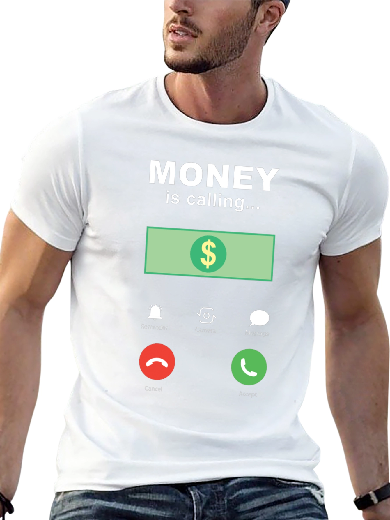 Money is Calling Funny Graphic T-Shirt