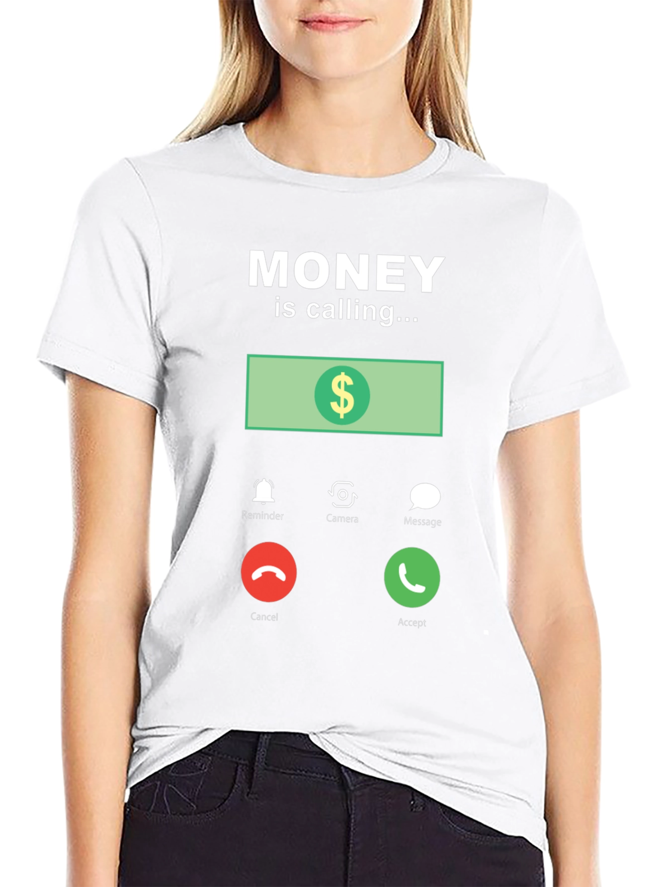 Money is Calling Funny Graphic T-Shirt