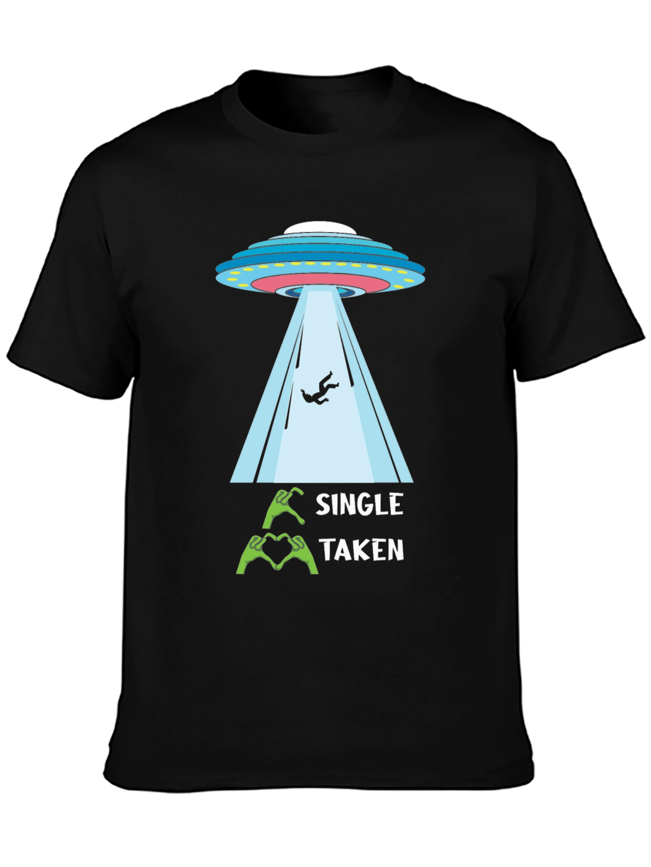 Single Taken Alien Abduction Graphic Tee