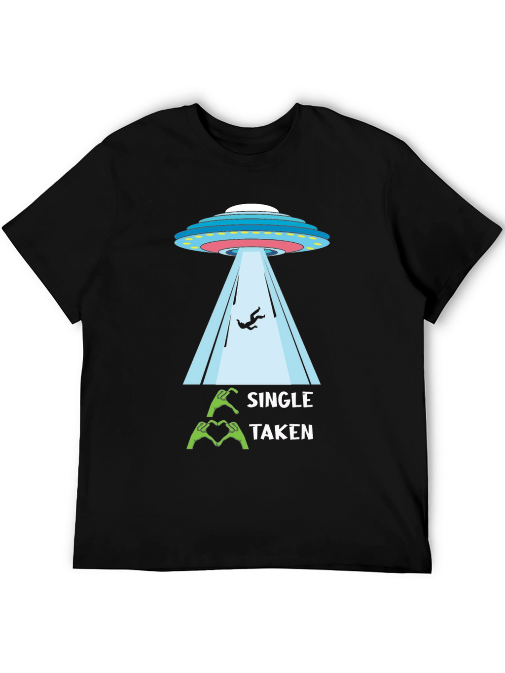 Single Taken Alien Abduction Graphic Tee