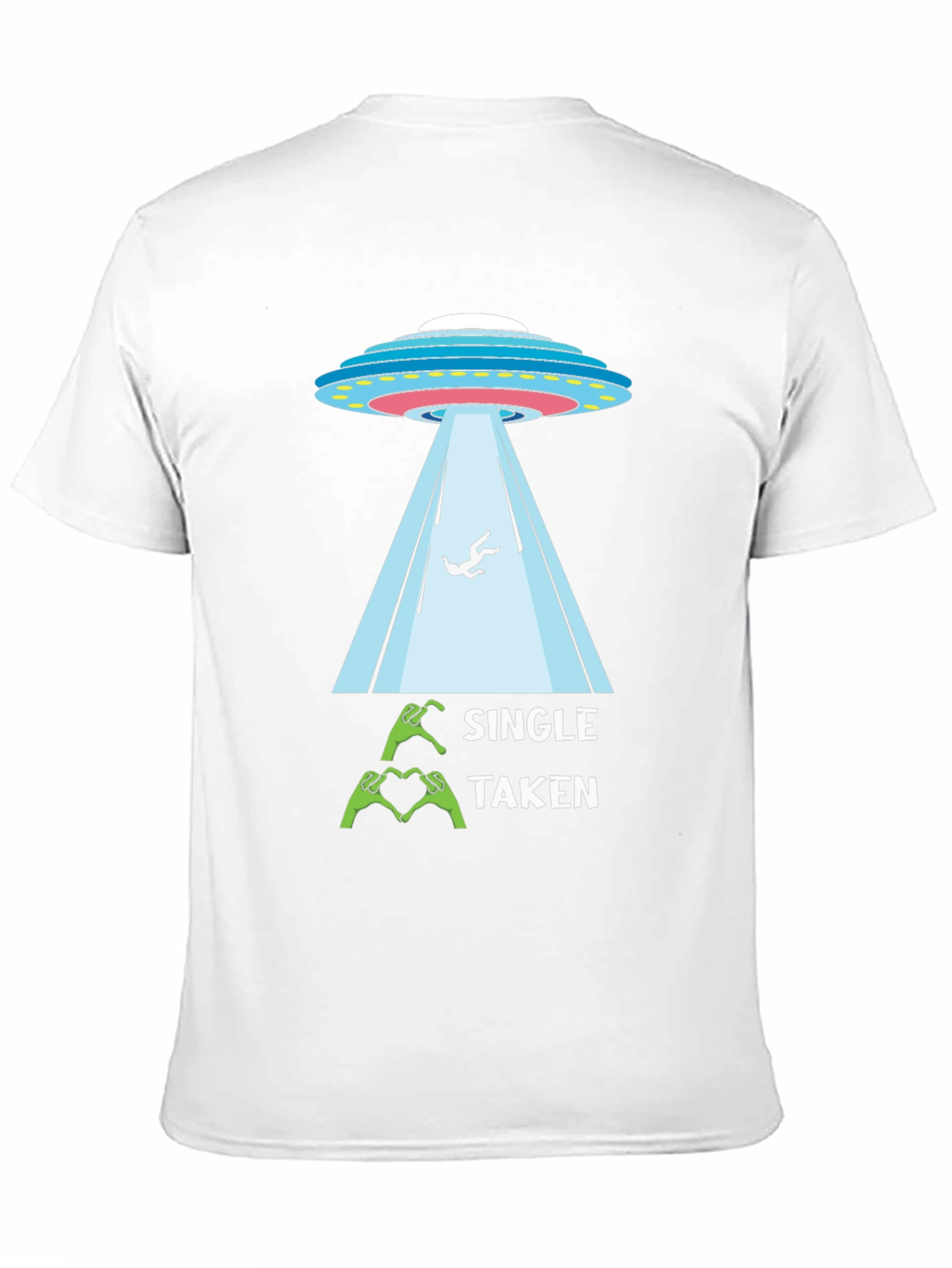 Single Taken Alien Abduction Graphic Tee