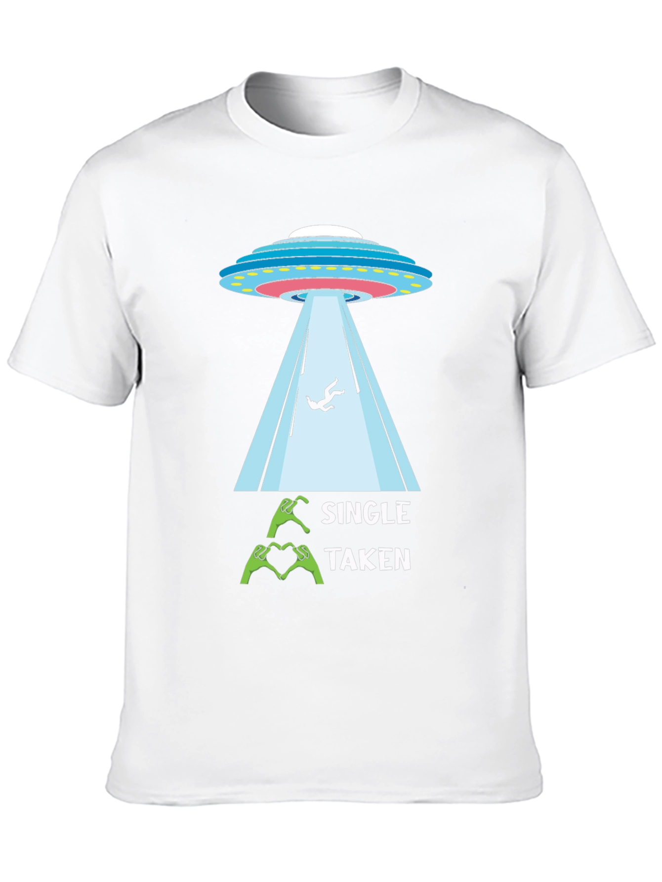 Single Taken Alien Abduction Graphic Tee