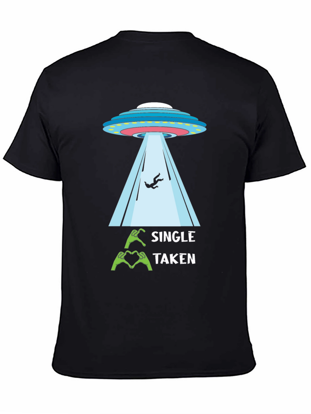 Single Taken Alien Abduction Graphic Tee