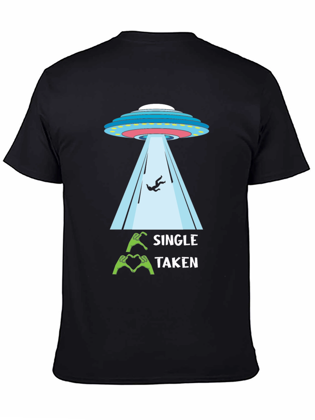 Single Taken Alien Abduction Graphic Tee