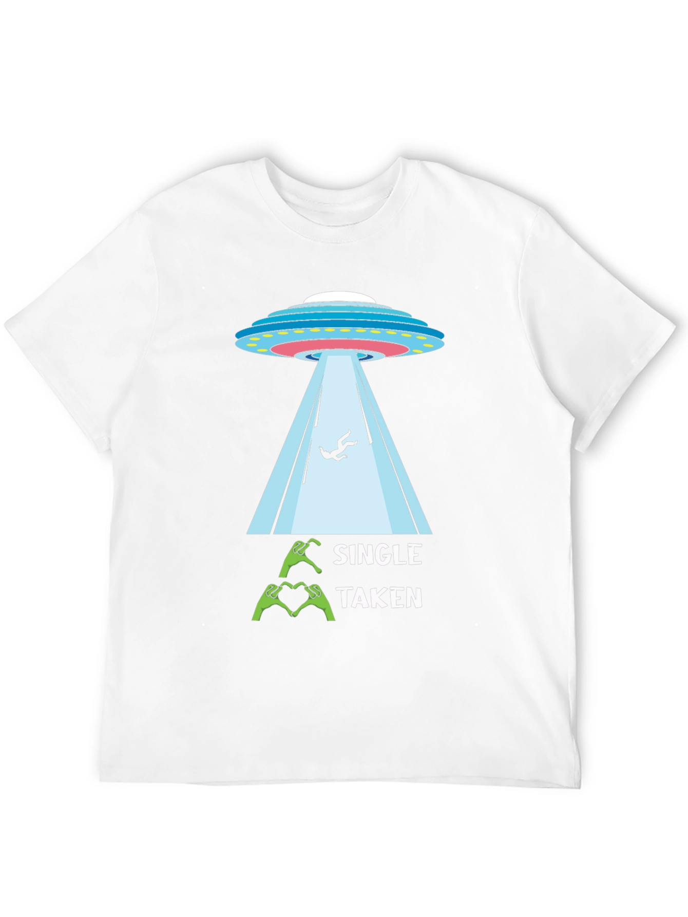 Single Taken Alien Abduction Graphic Tee