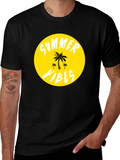Summer Vibes T-Shirt - Tropical Palm Tree Graphic Tee