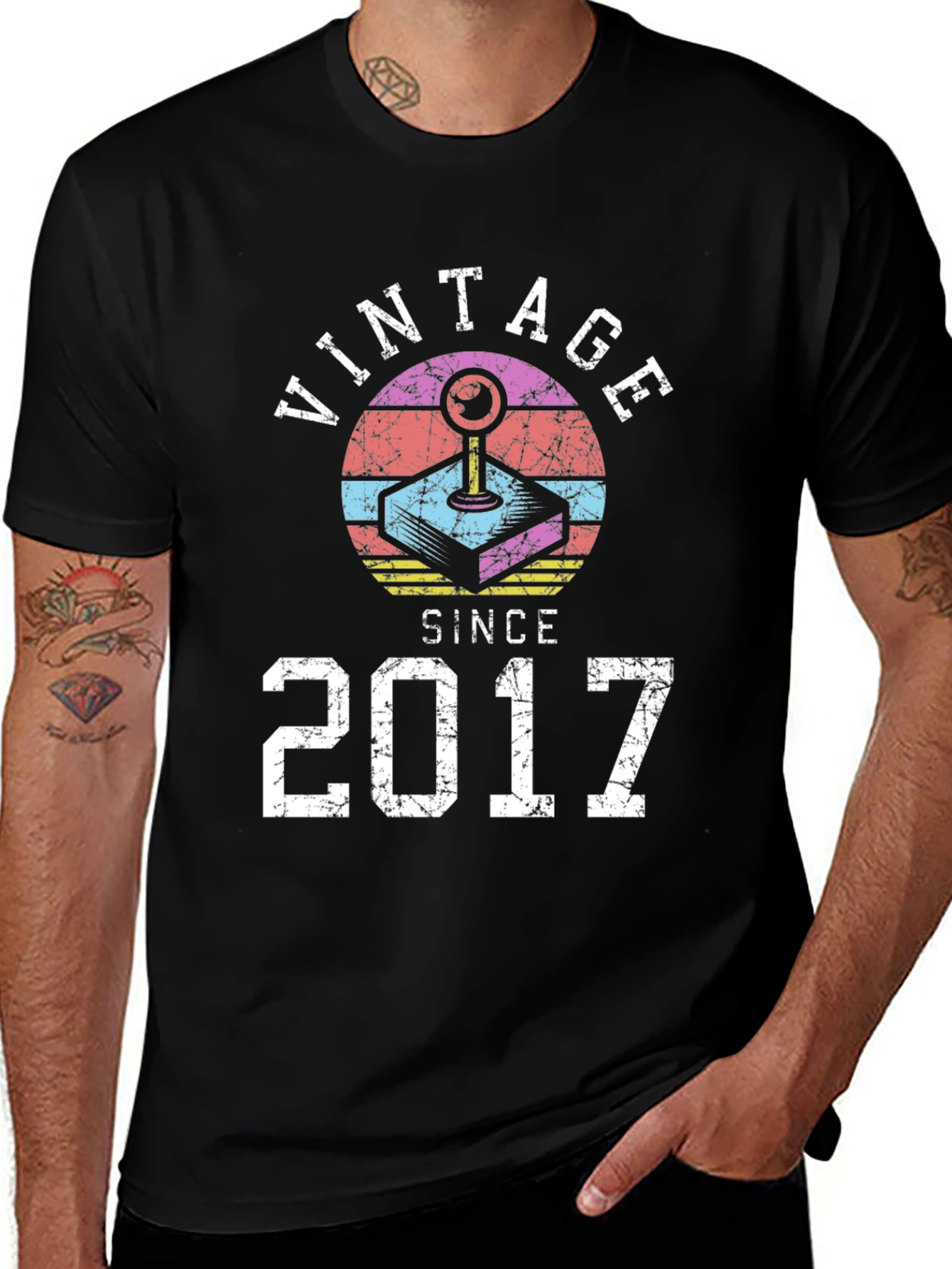 Vintage Gamer Since 2017 T-Shirt