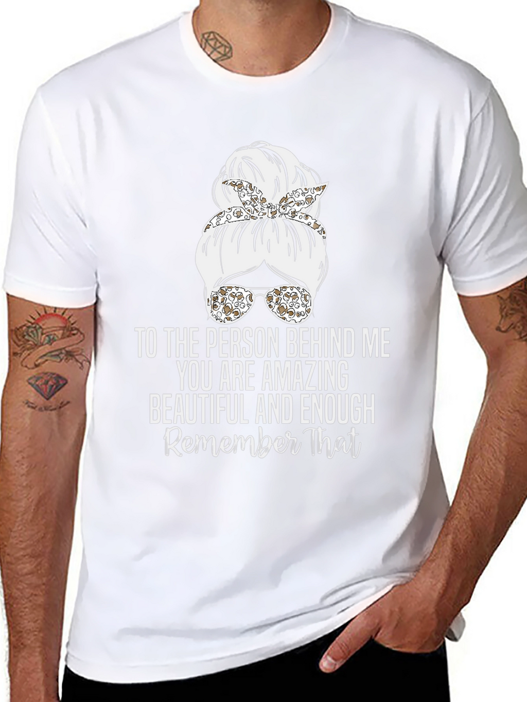 Amazing Messy Bun T-Shirt - Inspirational Design