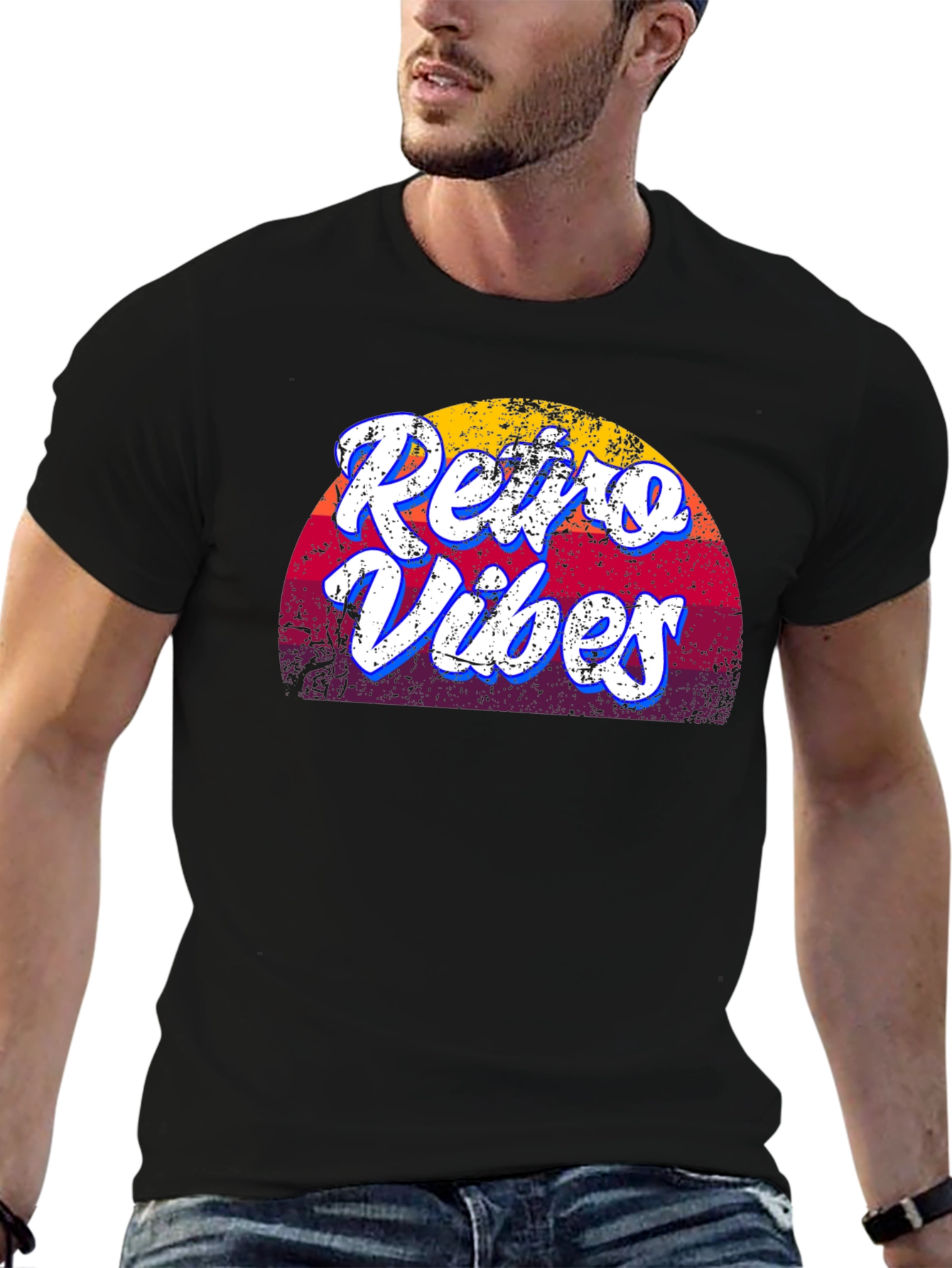 Retro Vibes T-Shirt - Vintage Style Graphic Tee