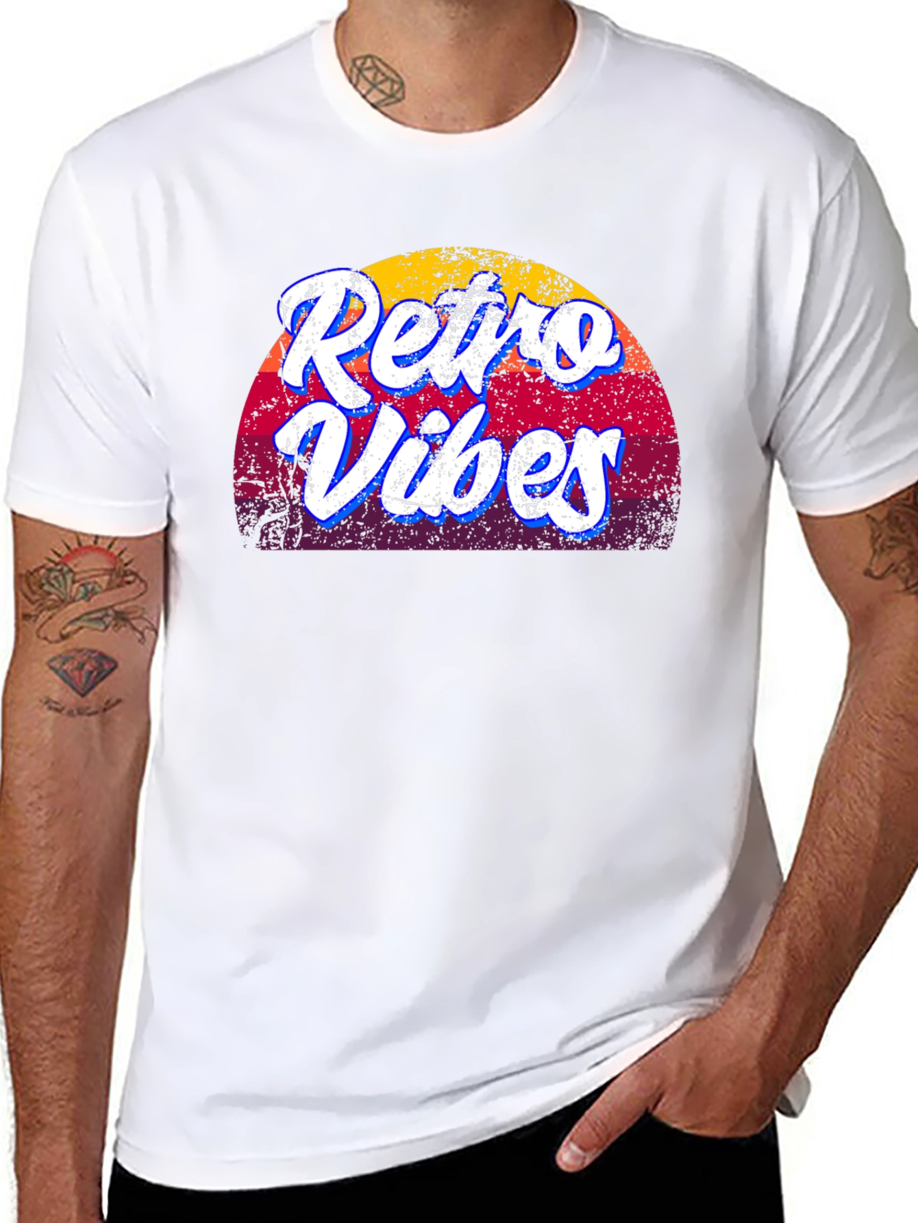 Retro Vibes T-Shirt - Vintage Style Graphic Tee