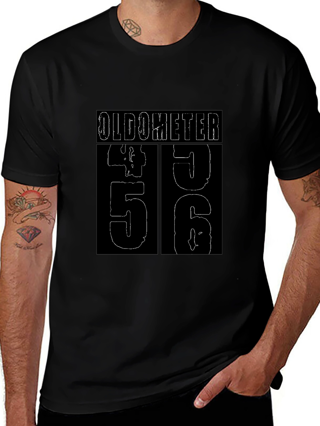 Oldometer 56 Birthday Graphic T-Shirt