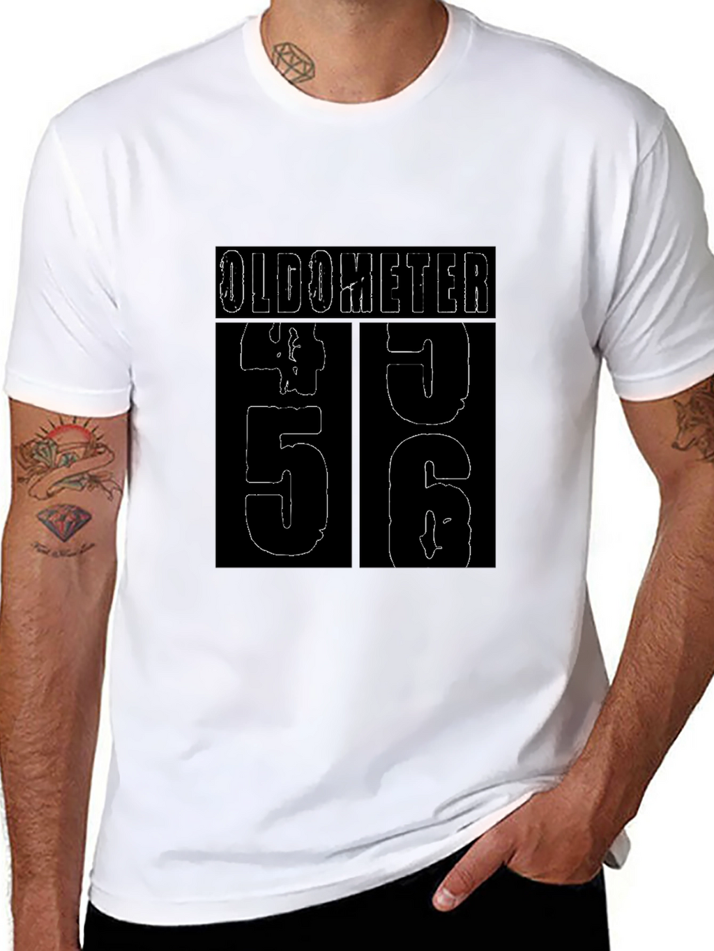 Oldometer 56 Birthday Graphic T-Shirt