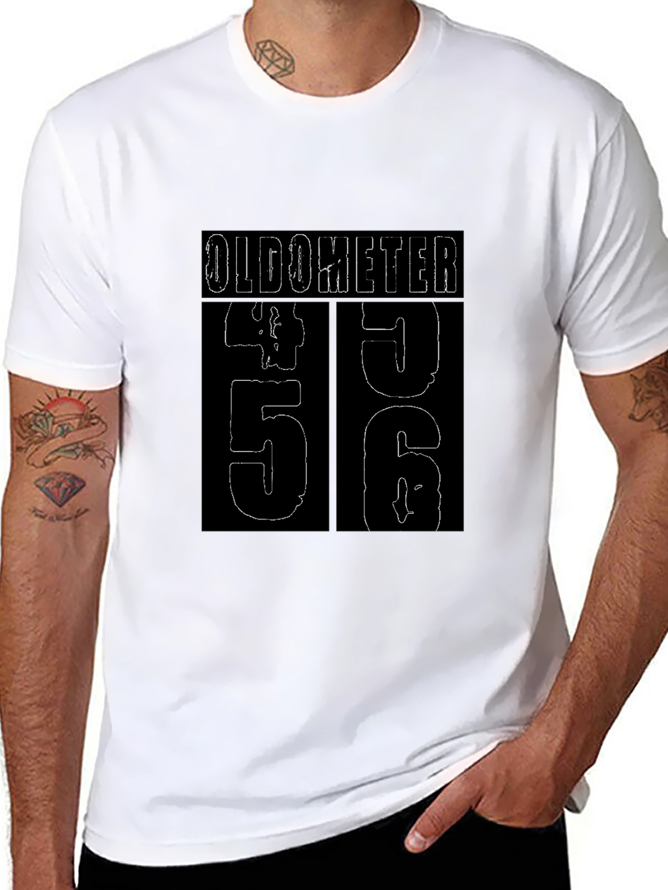 Oldometer 56 Birthday Graphic T-Shirt