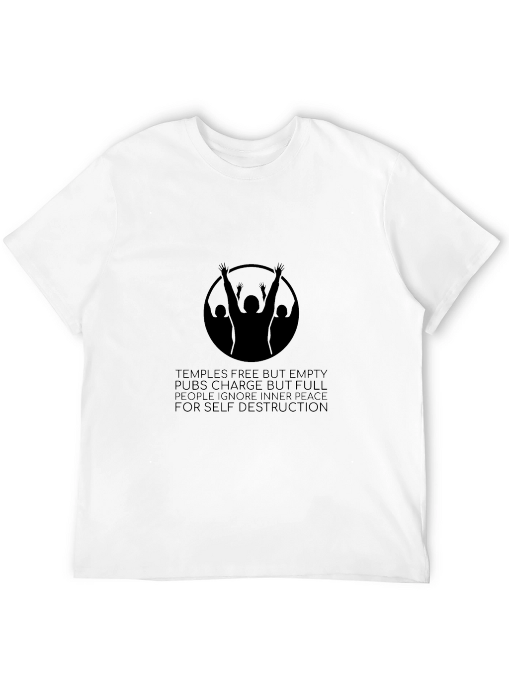 Black Graphic Tee - Temples & Pubs