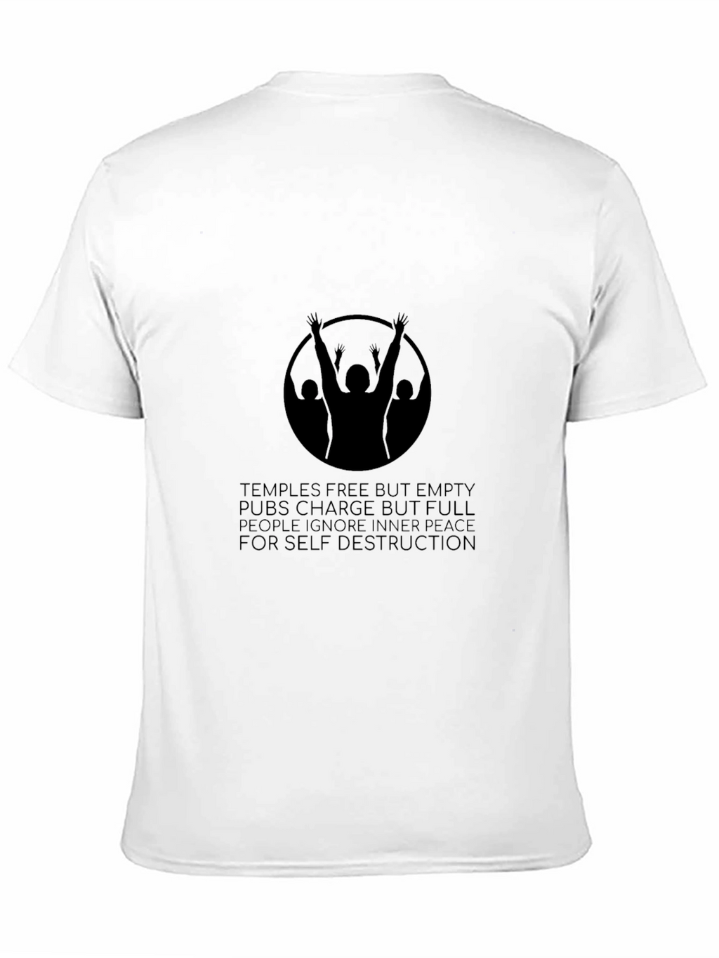 Black Graphic Tee - Temples & Pubs