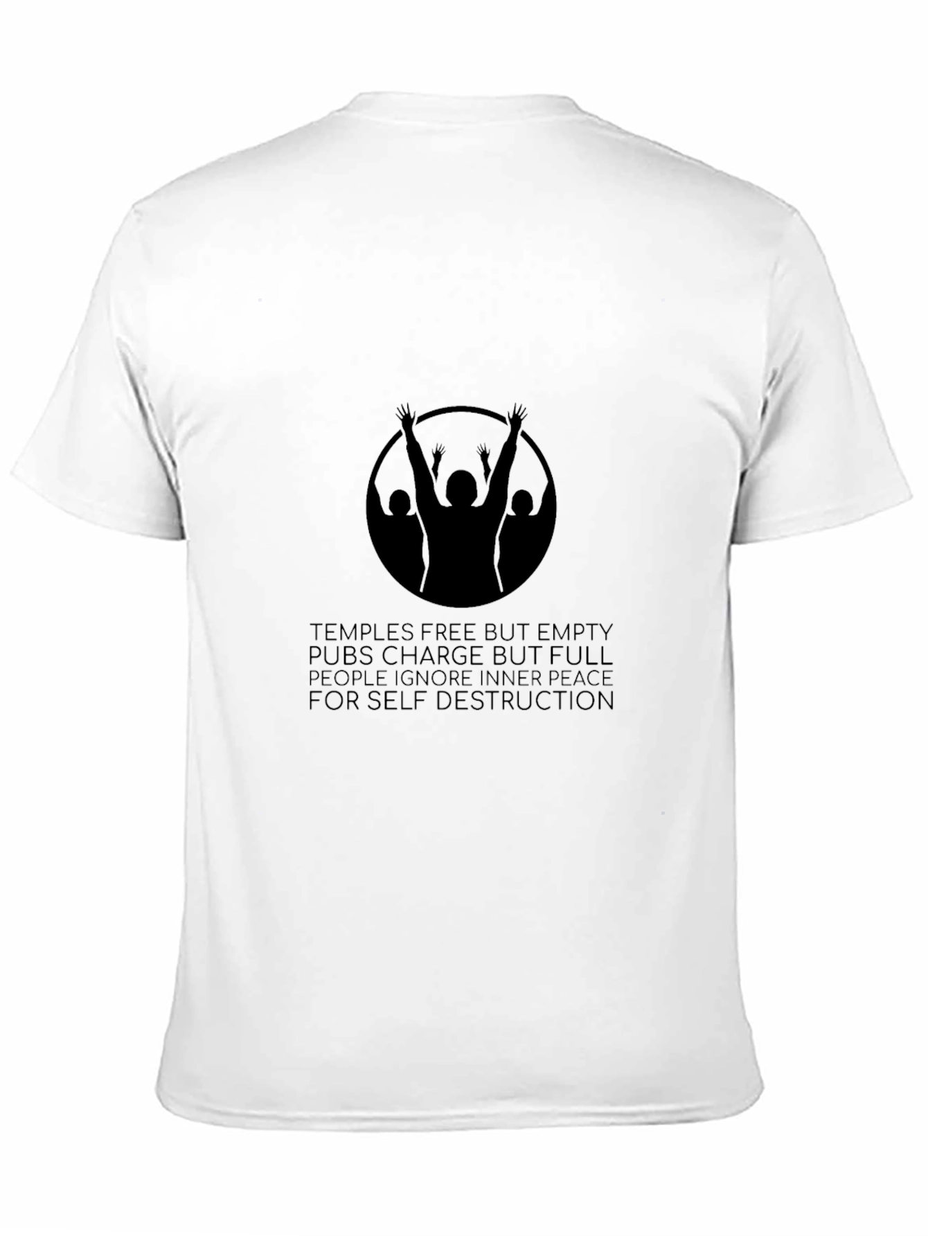 Black Graphic Tee - Temples & Pubs