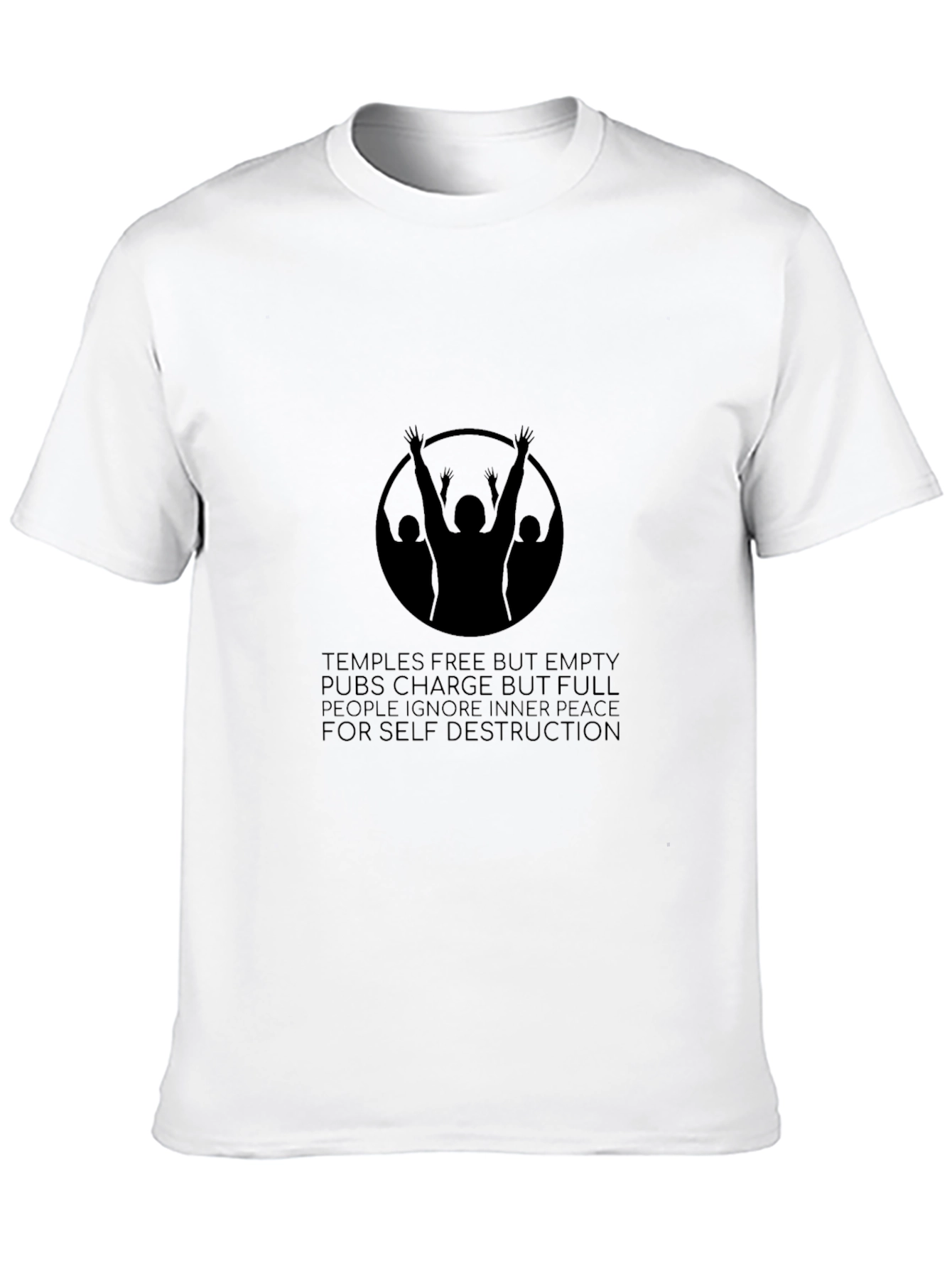 Black Graphic Tee - Temples & Pubs
