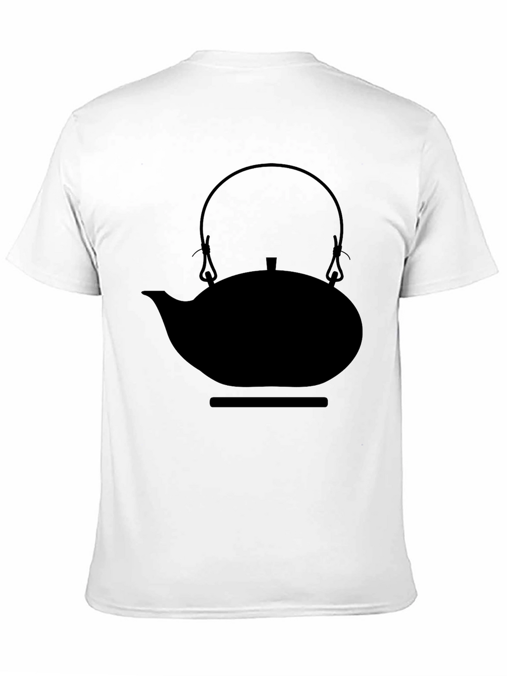 Minimalist Teapot Graphic Black T-Shirt
