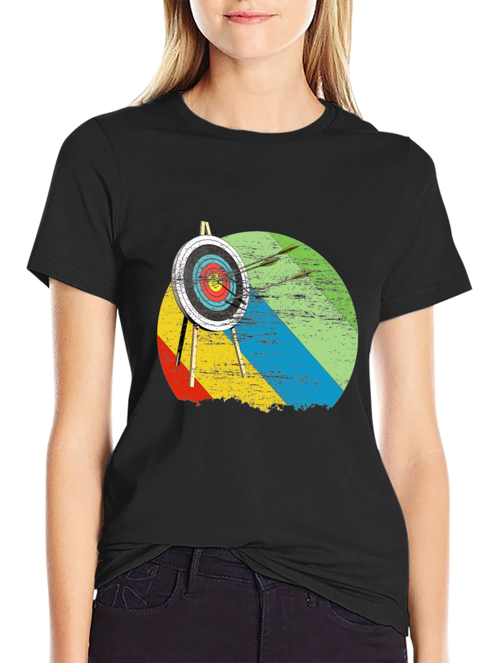 Archery Target Graphic Tee - Retro Style