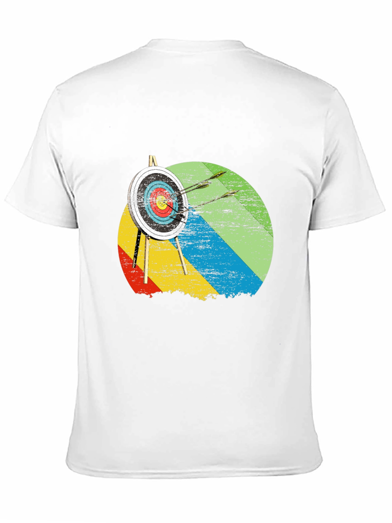 Archery Target Graphic Tee - Retro Style