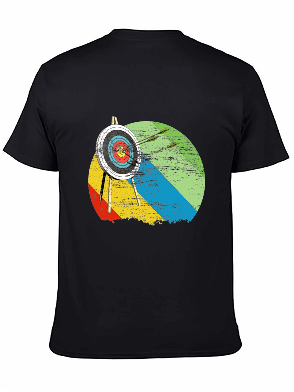 Archery Target Graphic Tee - Retro Style