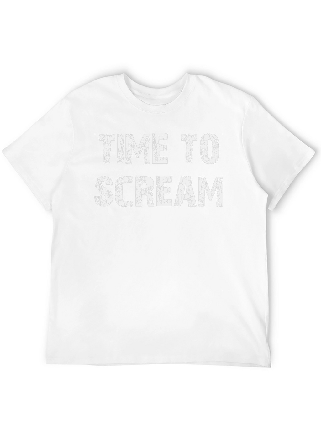Time To Scream Graphic Tee - Black Cotton T-Shirt