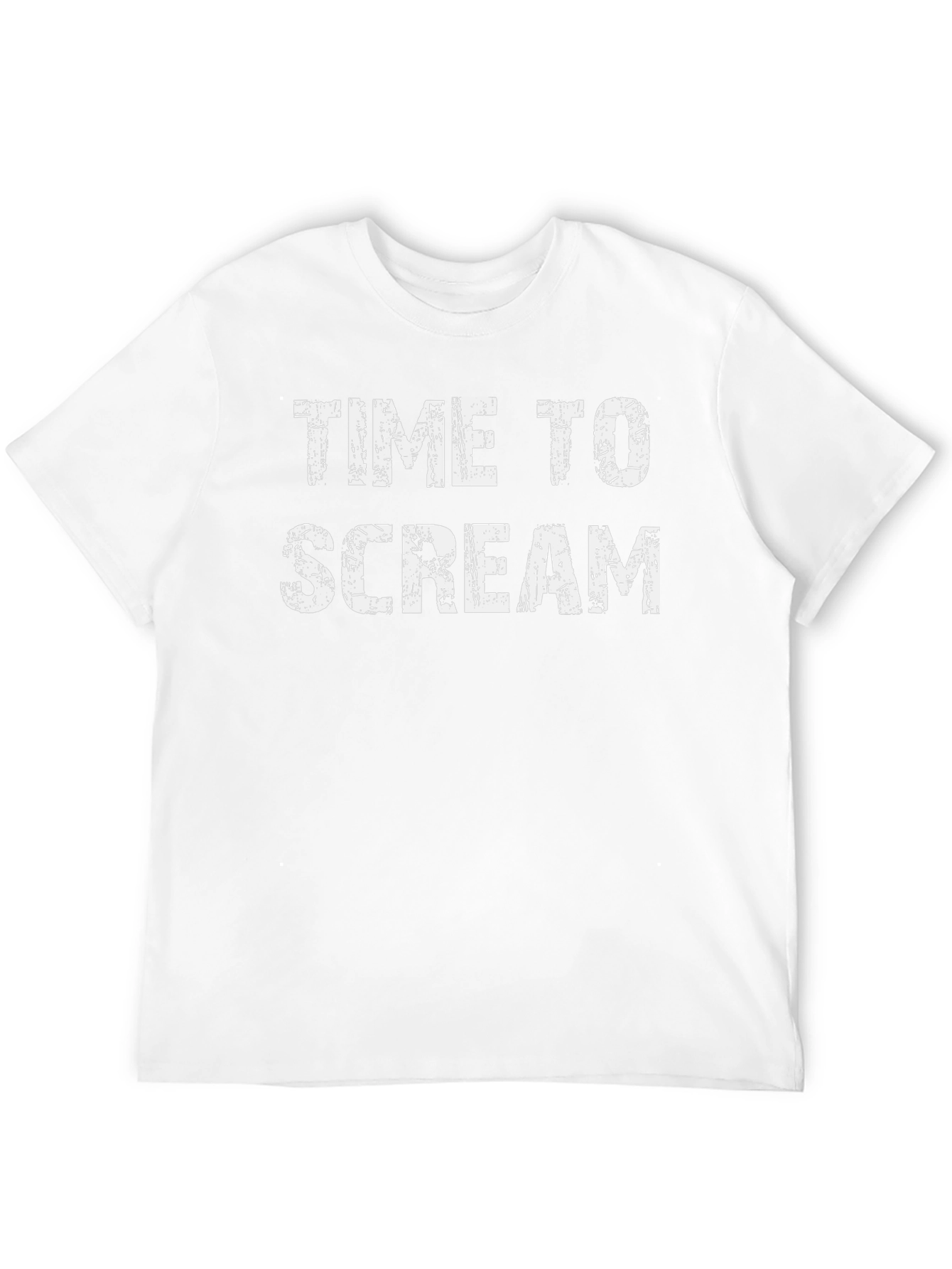 Time To Scream Graphic Tee - Black Cotton T-Shirt