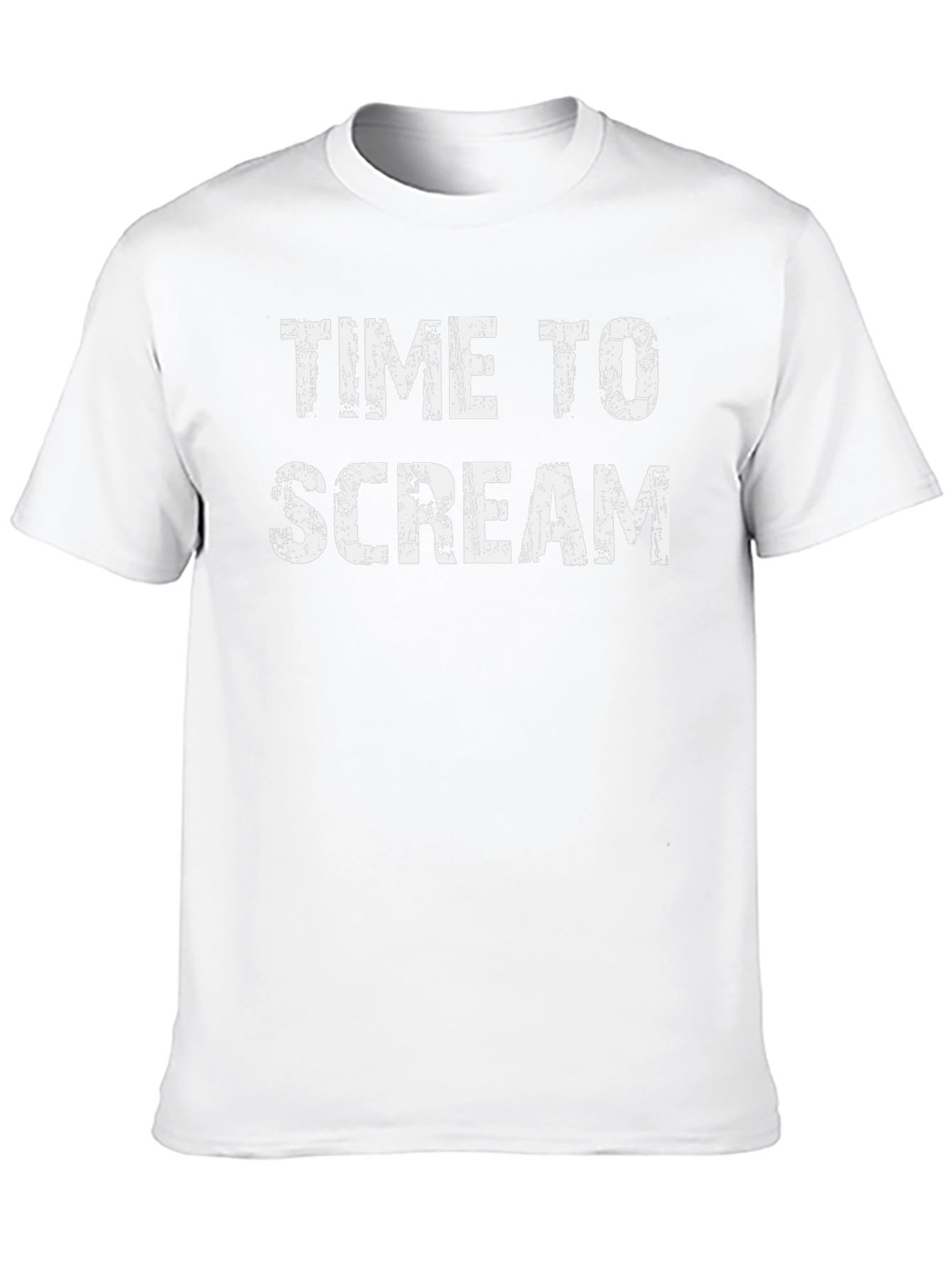 Time To Scream Graphic Tee - Black Cotton T-Shirt