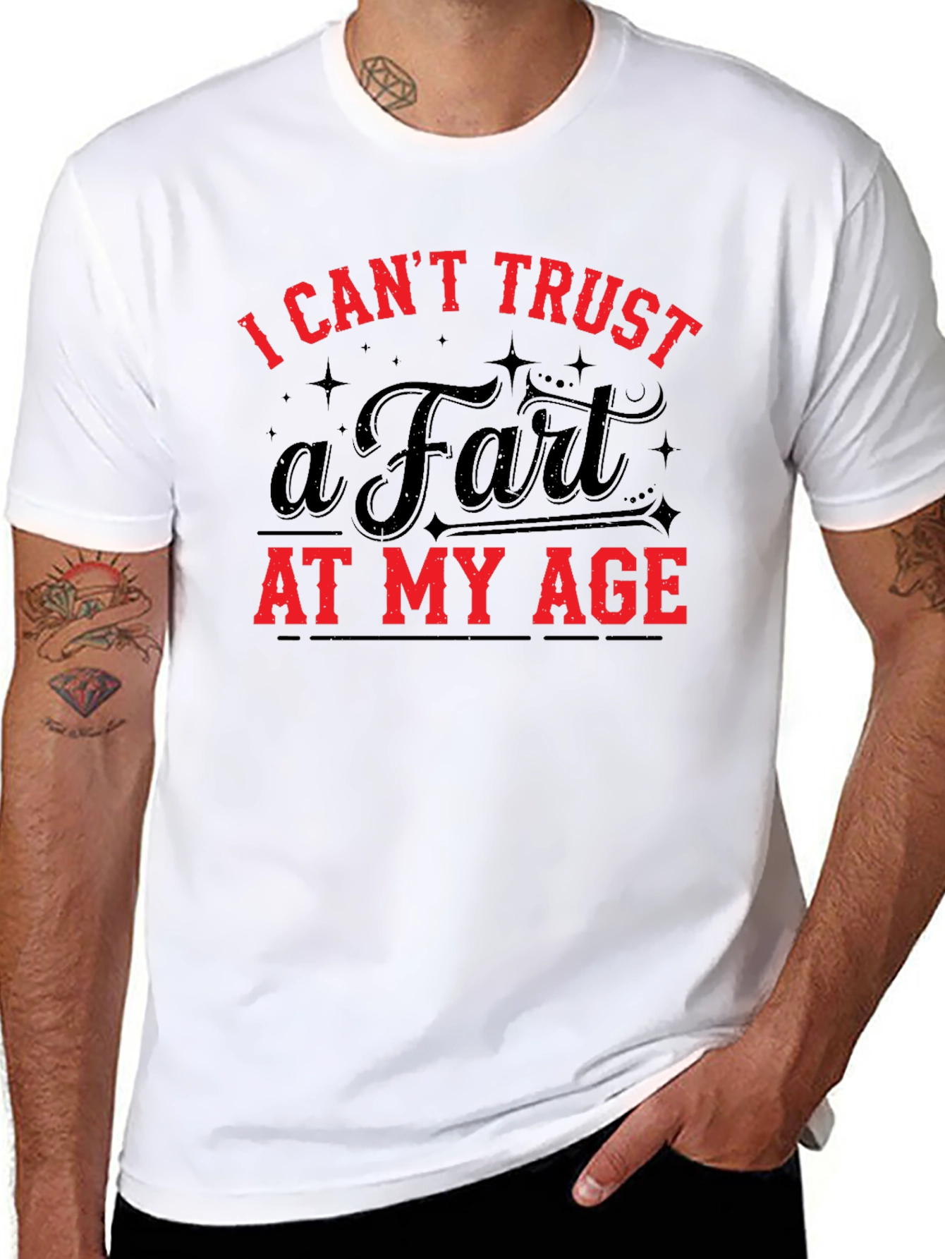 Funny I Cant Trust a Fart Graphic T-Shirt