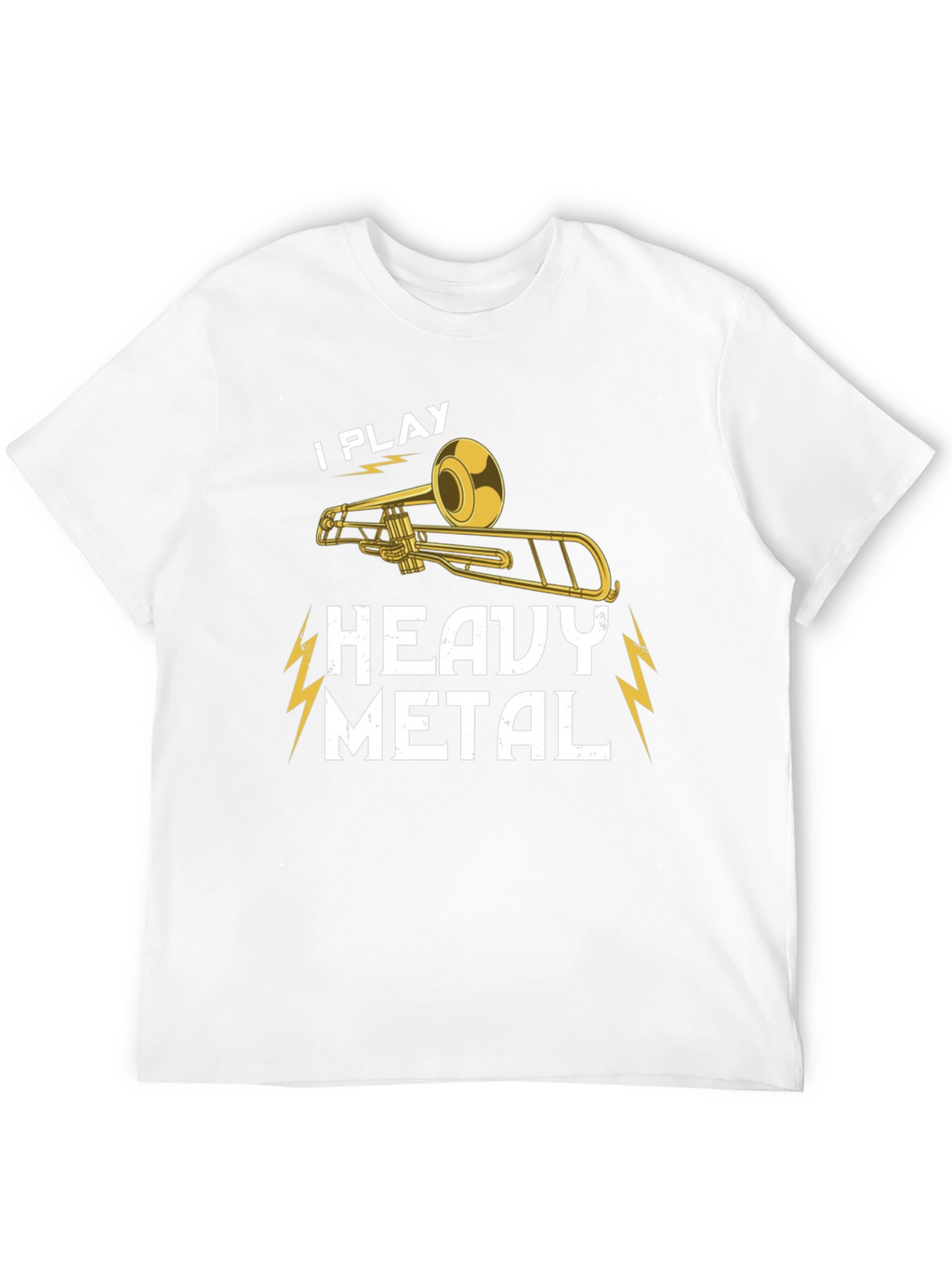 I Play Heavy Metal Trombone Black T-Shirt